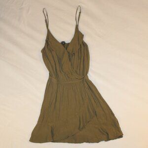 Express Xtra Small Green Spaghetti Strap Dress